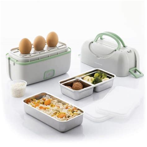 Electric Steam Lunch Box 3 in 1 with Beneam Recipes 